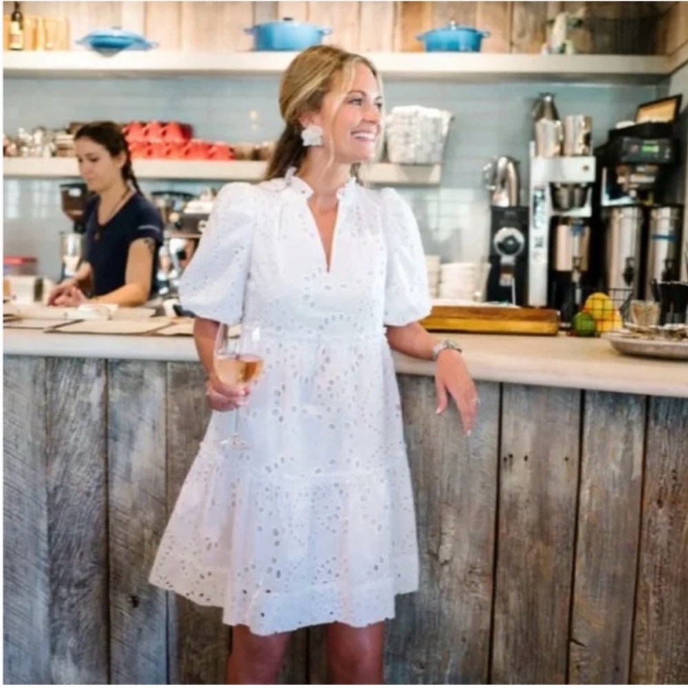 Tuckernuck Palmer White Eyelet Dress
